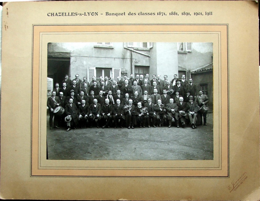 banquets des classes 1871 1881 1891 1901 1911