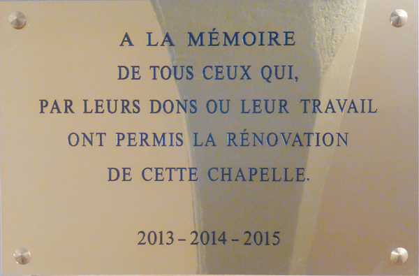 chapelle plaque commémorative st symphorien sur coise 17 03 2016