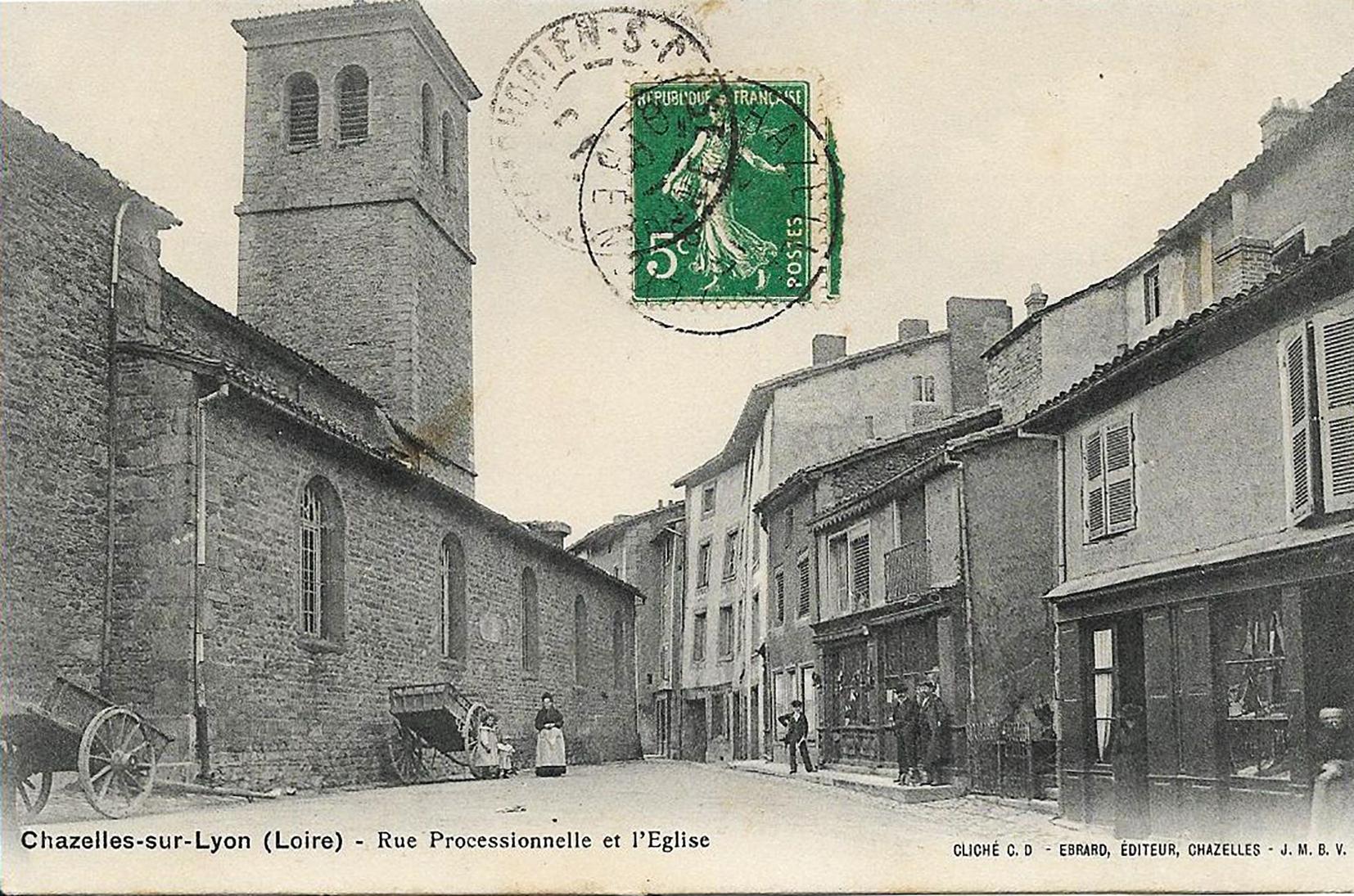 cp eglise rue processionnaire religion chazelles 06 12 2022