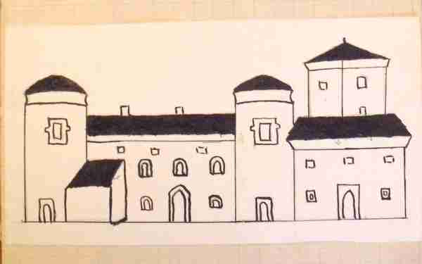 dessin commanderie chateau chazelles 03 2015