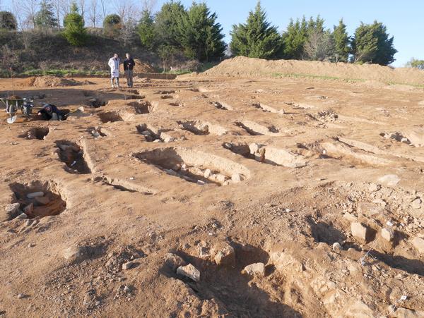 fouille archeologie bellegarde en forez 07 12 2015