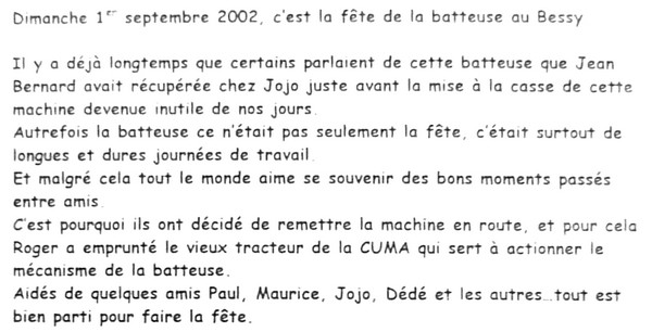 texte fete batteuse chevrieres 01 09 2018